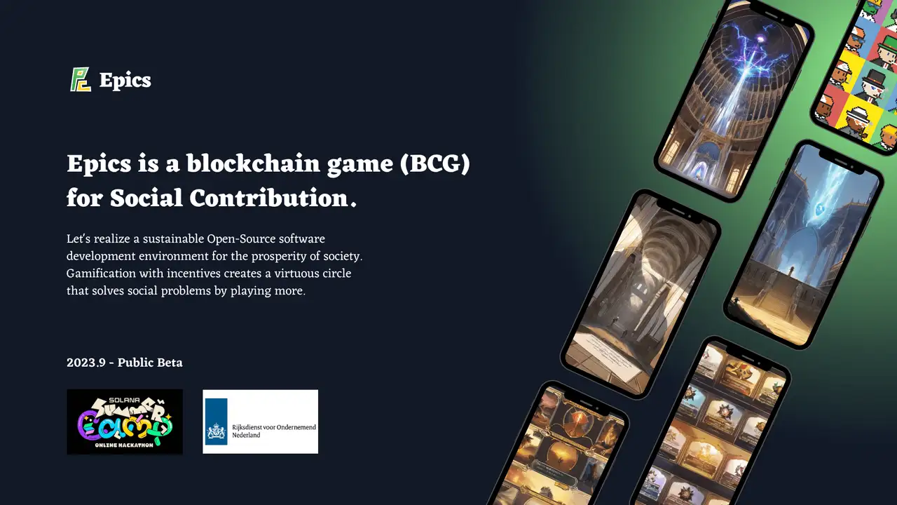 Epics - Blockchain Game for Social Contribution