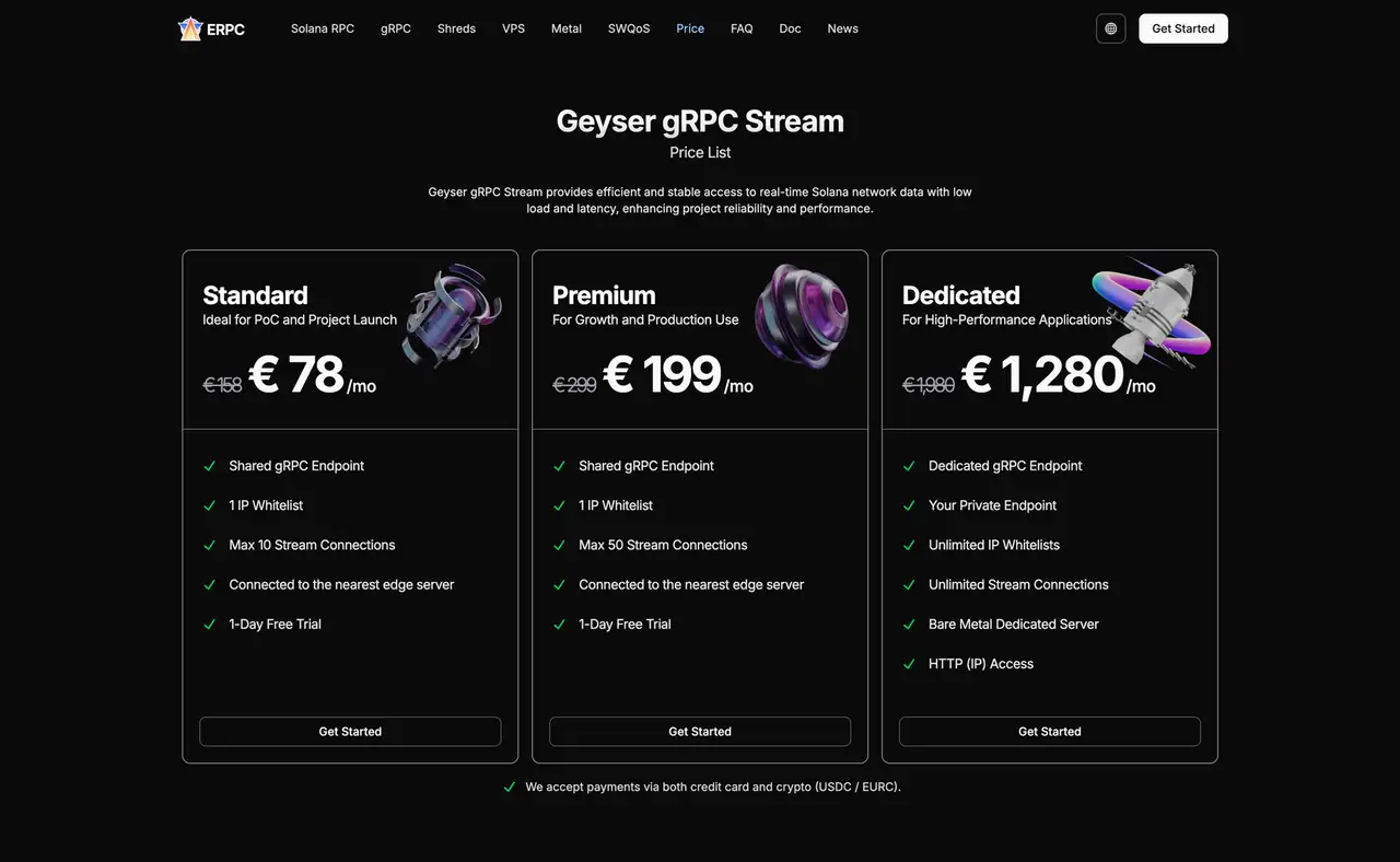 Geyser gRPC Price