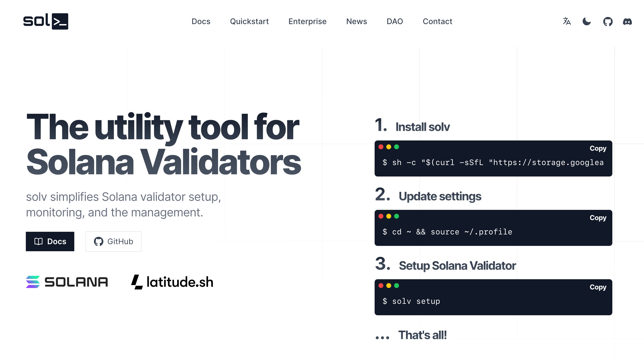 Solana Validator Tool - solv