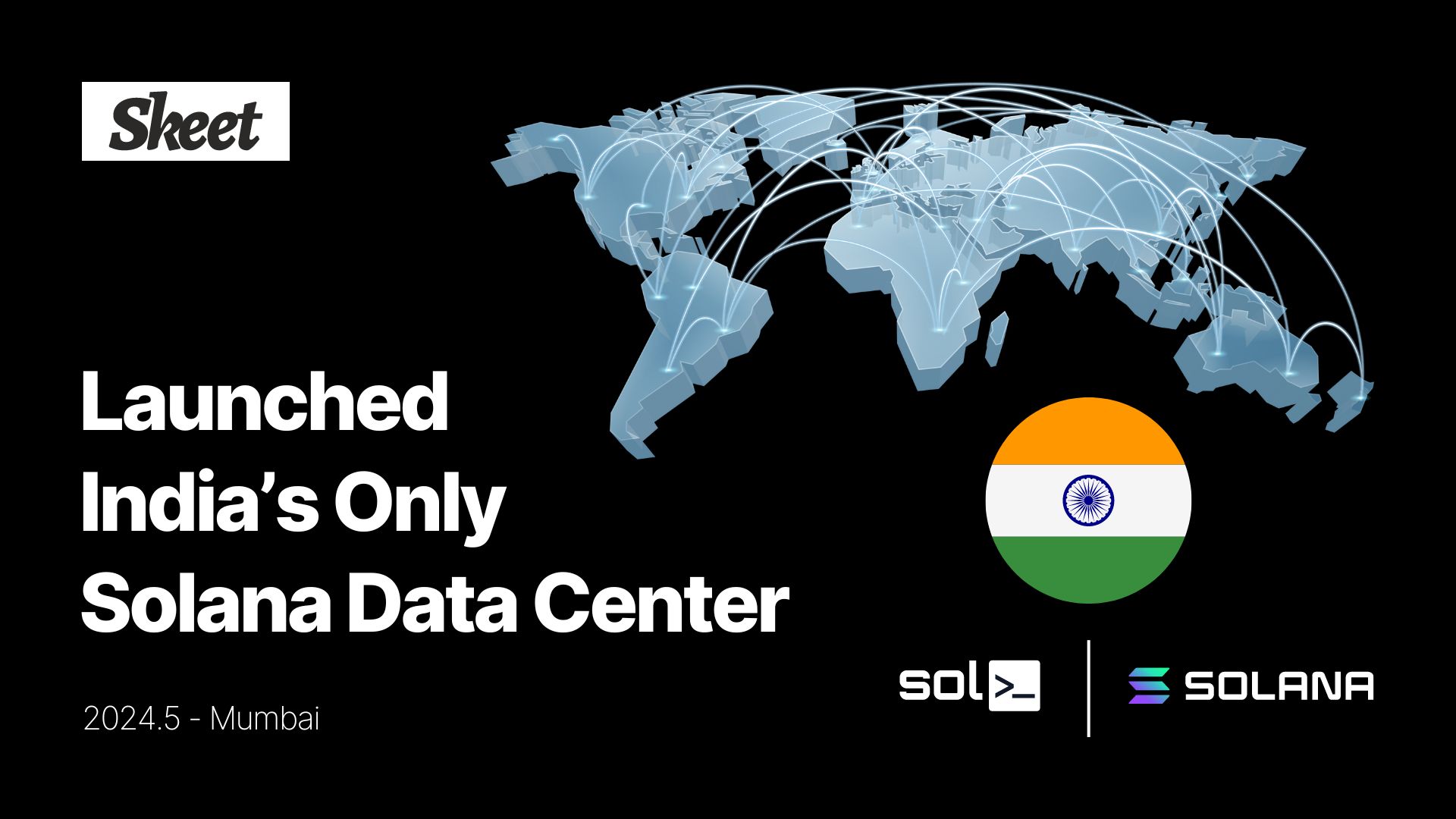 Open-Source Project Skeet Launches India's Only Solana Blockchain Data Center