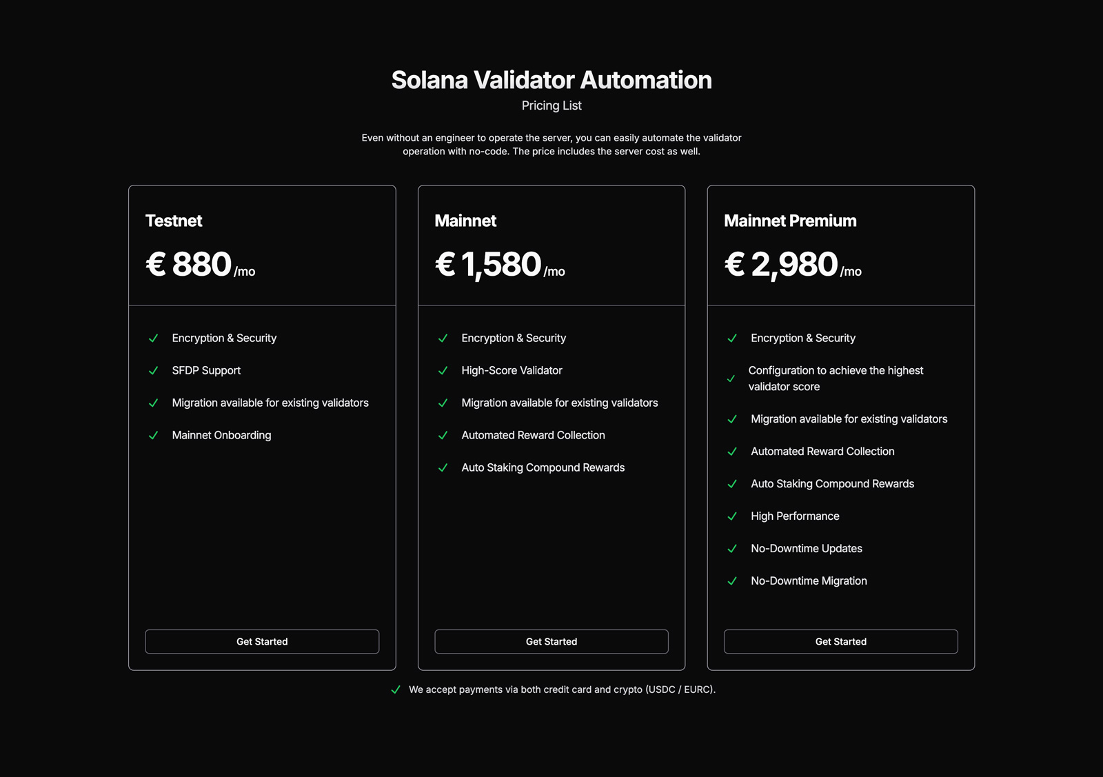 Validators Solutions