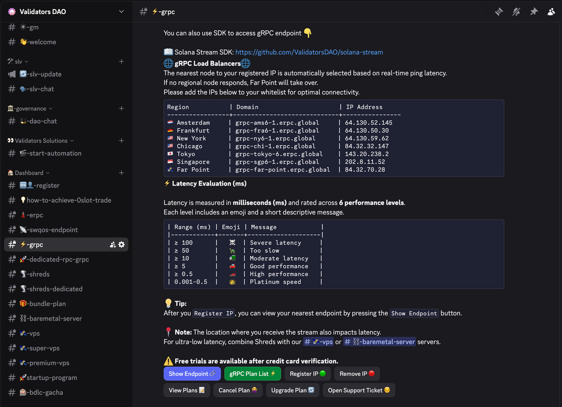 gRPC Dashboard
